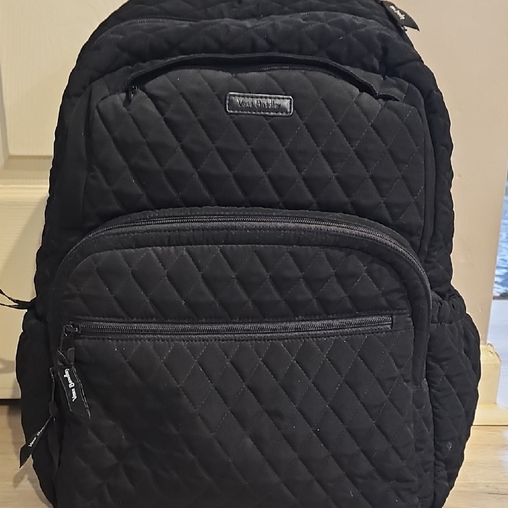 Vera Bradley Black Quilted Backpack